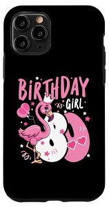 iPhone 11 Pro 80th Birthday Gift Flamingo Fan 80 Year Old Girls 80th Bday �X�}�z�P�[�X