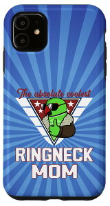 iPhone 11 Coolest Ringneck Parrot Mom I �O���[�� �C���f�B�A�� �����O�l�b�N �X�}�z�P�[�X