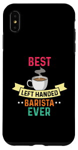 iPhone XS Max 左利きのバリスタに最適な、コーヒー愛好家のためのコーヒーメーカー・ツール スマホケース