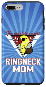 iPhone 7 Plus/8 Plus Coolest Ringneck Parrot Mom I �C�G���[ �C���f�B�A�� �����O�l�b�N �X�}�z�P�[�X