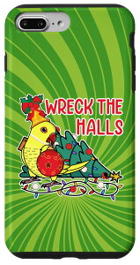 iPhone 7 Plus/8 Plus Parrot Wrecks The Halls I �C�G���[ �C���f�B�A�� �����O�l�b�N �X�}�z�P�[�X