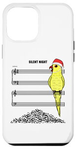 iPhone 14 Pro Max �C�G���[ �C���f�B�A�� �����O�l�b�N I Silent Night Parrot I Christmas �X�}�z�P�[�X