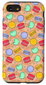 iPhone SE (2020) / 7 / 8 Macaroons �X�C�[�g�g�D�[�X �x�[�L���O �y�X�g���[�x�C�J�[ �f�U�[�g���D�� �X�}�z�P�[�X
