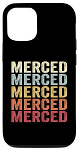 iPhone 13 Merced California Merced CA Retro Vintage Text X}zP[X