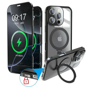 y`^jEpF&̌^Y&BX^hzsmhokesu iPhone 16 Pro Max pKXP[X ʃJo[ MagSafeΉ @\BX^hEcΉ 360°SʕیEKX Ot  