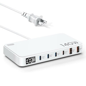 140W USB[d Type-c 6|[g }[dyP|[g100W USB-C*3{20W USB-C*1+USB-A*2APPS&PD3.0&QC4+ΉzPSEF PC[d m[gPC[d RZg X}z[dMacBook/iPhone/Galaxy/Android/X}[gtH