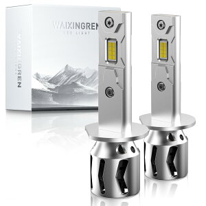 H1 LED wbhCg ԌΉ  ̌^ h1 ledtHOv ԗp HI/LOؑ Px LED`bv 8{邳 60W*2 6500K ledou DC12V-16V /oCNp nQTCY nQ菬 ld