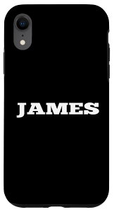 iPhone XR James ���O �v���[�� �� �z���C�g �e�L�X�g ���� �^�O �X�^�b�t �X�}�z�P�[�X