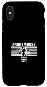 iPhone X/XS Anonymouse a mouse with no identity - }EX X}zP[X