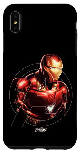 iPhone XS Max マーベル アベンジャーズ アイアンマン A ロゴ スマホケース