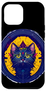 iPhone 13 Pro Max Whimsical Cat & Yellow Magic - Vivid Colors �A�[�e�B�X�g�V���[�Y �X�}�z�P�[�X