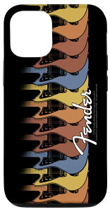 iPhone 14 Fender Multicolor Vintage Stratocaster Rock Guitars Rainbow �X�}�z�P�[�X