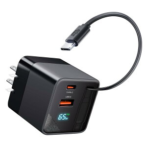 [d type-c 65W PD[du莮EPD3.0ΉELEDfBXvCE܂肽ݎvOv3䓯[d 2USB-C&1USB-A ^CvcP[u[̌^ }[d RpNg PSEF iPhone16/15/14/Android