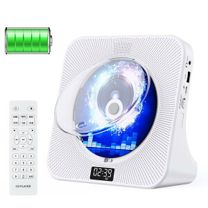 Qoosea CDv[[ fXN BluetoothM/M CDWJZ HiFiXs[J[ CDvC[ 4000mah[dr @\ 邢LEDfBXvC FM/LINE/USBĐΉ Rt ȒP yD҂