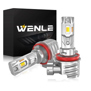 WENLE(EG) H8/H9/H11/H16p LED tHOv 2F؂ւ zCg/CG[ DC12Vԗp 邢 12000LM 40W ̌^ ɐ t@X J[`FW ou E2{