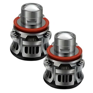 MAKUMINORS 汎用 LED フォグランプ バルブ 2個セット ホワイト 白色 交換 爆光 プロジェクター レンズ カスタム 防水 小型 H8 H9 H11