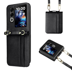 Nubia Flip 2 �p �P�[�X �蒠�^ Nubia Flip 2 �p �J�o�[ ���z�^ �yNOUKAJU�z ���|�� �񂩂� ���߉\ �J�[�h�|�P�b�g�t�� ���� PU���U�[ ��G�肪�ǂ� �����h�~ �Ռ��z�� �ϖ��C �S�ʕی� �ώ���RFID�@�\