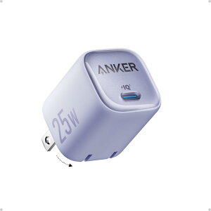 Anker Charger (25W) USB-C }[d yUSB PD Ή/PSEZpK/PPSKiΉzGalaxy S24 / iPhone 16 / iPad e ̑@Ή (p[v)
