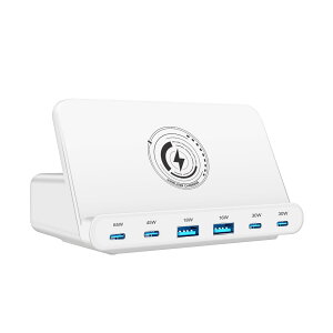 USB [d v160W PD [d ^Cvc [dyPD65W&QC3.0Ή/ 7䓯[d/X^h@\z6|[g USB-C*4&USB-A*2 acA_v^[ X}z[d PSEF MacBook/iPhone/Galaxy/Androidm[gPC/X}[gtH/