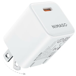 NIMASO Type-C 30W USB-C }[d PDΉ 1|[g ܂肽ݎvO PSEF ^y iPhone16/15/GalaxyS23-S8V[Y/MacBook Air/iPad Pro/Switch e@Ή NCH24G1378