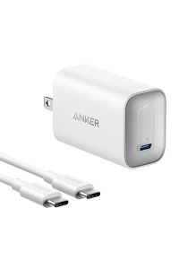 Anker Nano Charger (100W) with USB-C & USB-C �P�[�u�� �y�P�[�u���t��/USB PD�Ή�/PSE�Z�p��K��/�܂肽���ݎ��v���O�zMacBook Windows PC iPhone 15�V���[�Y iPad Galaxy S24�V���[�Y Android �X�}�[�g�t�H�� �m�[�gPC