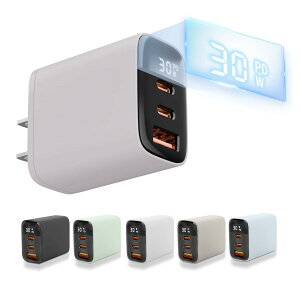 iPhone [d A_v^ ^Cvc }[d 30W PD }[dA_v^[ Type-C [d X}[gfBXvC ACA_v^[ USB|[g & USB C|[g [d PSEF؏i USB-A ǖʏ[d `[W
