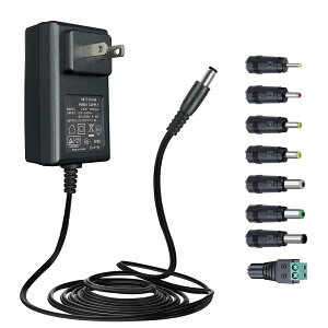 [PSE�擾�i]ANLINK 24V 1A/1000mA 1.8M�����O�d���A�_�v�^�[�AAC 100-240V����DC 24V 1A 24W�X�C�b�`���O�A�_�v�^�[�Ǖψ���v���O�ALED�X�g���b�v���C�g�A�}�b�T�[�W�K���A������A�T�E���h�o�[�A�f�B�t