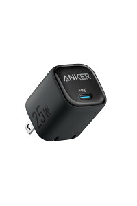 Anker Charger (25W) USB-C }[d yUSB PD Ή/PSEZpK/PPSKiΉzGalaxy S24 / iPhone 16 / iPad e ̑@Ή (ubN)