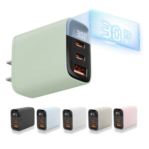 iPhone [d A_v^ ^Cvc }[d 30W PD}[dA_v^[ Type-C [d X}[gfBXvC ACA_v^[ USB|[g & USB C|[g [d PSEF؏i USB-A ǖʏ[d `[W