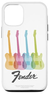 iPhone 12/12 Pro Fender Multicolor Rainbow Stratocaster Rock Guitars �X�}�z�P�[�X