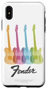 iPhone XS Max Fender Multicolor Rainbow Stratocaster Rock Guitars �X�}�z�P�[�X