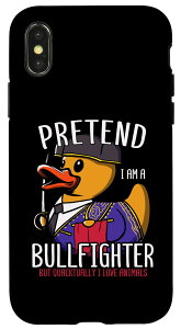 iPhone X/XS Bullfighter Rubber Duck �X�p�j�b�V���g�����A�q�� �X�}�z�P�[�X