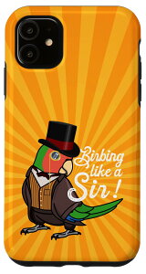 iPhone 11 Parrot Birbing Like A Sir I Rosy-face Green Lovebird X}zP[X
