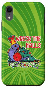 iPhone XR Parrot Wrecks The Halls I Violet �C���f�B�A�������O�l�b�N �X�}�z�P�[�X