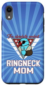 iPhone XR Coolest Ringneck Parrot Mom I �u���[ �C���f�B�A�� �����O�l�b�N �X�}�z�P�[�X