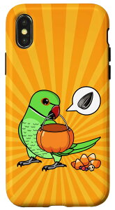 iPhone X/XS Parrot Wants Seeds Not Candy I �O���[�� �C���f�B�A�� �����O�l�b�N �X�}�z�P�[�X