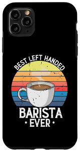 iPhone 11 Pro Max 左利きのバリスタに最適な、コーヒー愛好家のためのコーヒーメーカー・ツール スマホケース