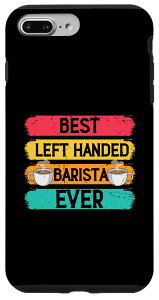 iPhone 7 Plus/8 Plus 左利きのバリスタに最適な、コーヒー愛好家のためのコーヒーメーカー・ツール スマホケース