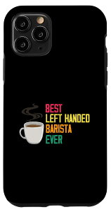 iPhone 11 Pro 左利きのバリスタに最適な、コーヒー愛好家のためのコーヒーメーカー・ツール スマホケース