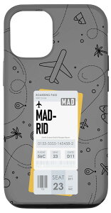 iPhone 13 Pro MADRID MAD Boarding Pass Air Flight Ticket City Plane �X�}�z�P�[�X