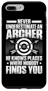 iPhone 7 Plus/8 Plus �A�[�`�F���[ Never Underestimate An Archer �X�}�z�P�[�X