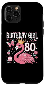 iPhone 11 Pro 80th Birthday Gift Flamingo Fan 80 Year Old Girls 80th Bday �X�}�z�P�[�X