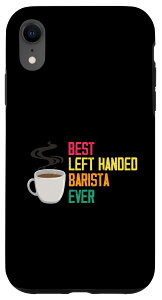 iPhone XR 左利きのバリスタに最適な、コーヒー愛好家のためのコーヒーメーカー・ツール スマホケース