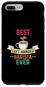 iPhone 7 Plus/8 Plus 左利きのバリスタに最適な、コーヒー愛好家のためのコーヒーメーカー・ツール スマホケース