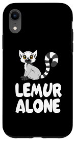 iPhone XR キツネザル愛好家 面白いジャングル動物サポーター 動物キツネザル スマホケース