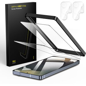 Besecou �K���X�t�B���� Galaxy S25 Ultra �p �ی�t�B���� 2�� + �J�����t�B���� 2�� ���Ɏq�f�ސ� �K�C�h�g�t�� �y�w��F�ؑΉ��z�����K���X �t���ی�t�B���� 9H�d�x �ϏՌ� �C�A�h�~ �M�����N�V