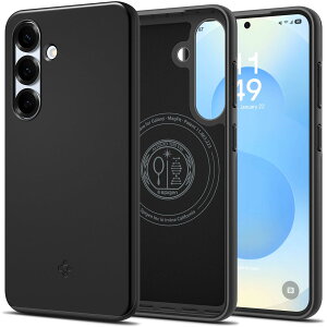 �y18�N�З��̋Z�p�́zSpigen Galaxy S25 �P�[�X ���^ Magfit�A�N�Z�T���[�Ή� �ϏՌ� �}�b�g�d�グ �y�� �ČRMIL�K�i�擾 2�d�\�� �w��h�~ ���C�����X�[�d �V���E�t�B�b�g ACS08993 (�u���b�N)