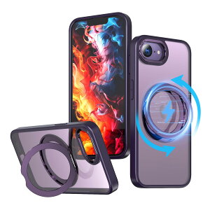 KWATUNG iPhone 16e �p �P�[�X magsafe�Ή� ���C�����X�[�d �A�C�z��16e�p �P�[�X �ϏՌ� ��phone16e�p�P�[�X 360°��]�X�^���h �c�����Ή� �A�C�t�H��16e�p�P�[�X �}�O�l�b�g���� iPhone SE4 �p�P�[�X �h�w