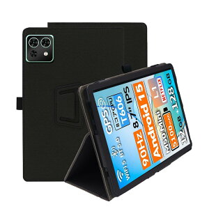 For TECLAST M50 Mini �P�[�X �ی�P�[�X ����PU ���U�[ �S�ʕی� ���߉\ �h���h�� �Փ˖h�~ ���^�y�� �ǂ���G�� Greerass ������ �X�^���h�@�\�t�� �^�u���b�g �P�[�X (�u���b�N)