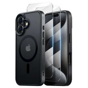 yČRKiEMagSafeΉzGtsoho iPhone 16 Plus P[X yʋیtB2tz}Olbg CX[d ϏՌ ϋv Sʕی Xgbvz[t CtH 16 Plus p Jo[